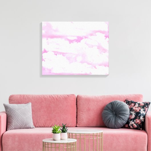 Stil Roos wolken decor Canvas Afdruk (Insitu (Woonkamer))