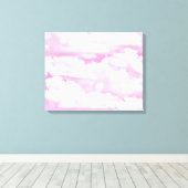Stil Roos wolken decor Canvas Afdruk (Insitu (Houten vloer))