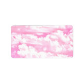 Stil Roos wolken decor Etiket (Voorkant)