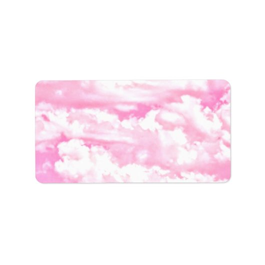Stil Roos wolken decor Etiket (Voorkant)