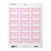 Stil Roos wolken decor Etiket (Full Sheet)