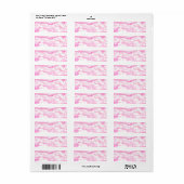 Stil Roos wolken decor Etiket (Full Sheet)