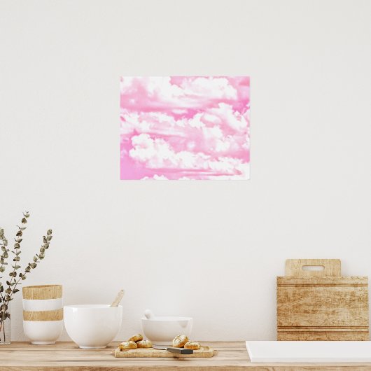 Stil Roos wolken decor Poster (Keuken)