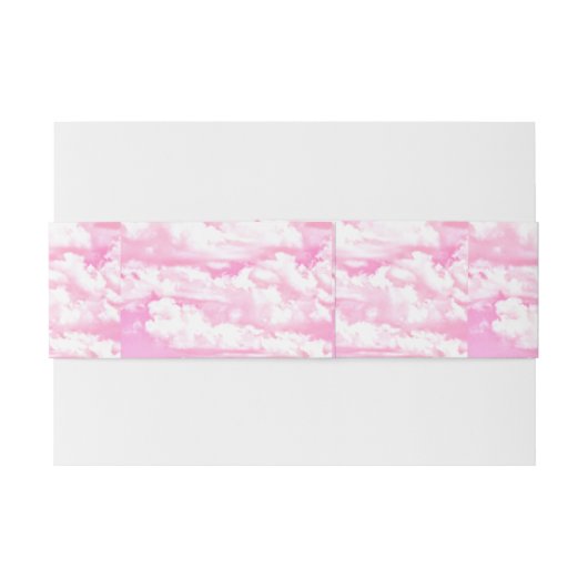 Stil Roos wolken decor Uitnodigingen Wikkel (Achterkant Voorbeeld)