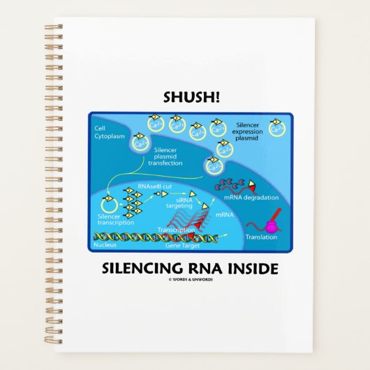 Stil! Silencing RNA Inside Biology Humor Planner (Voorkant)