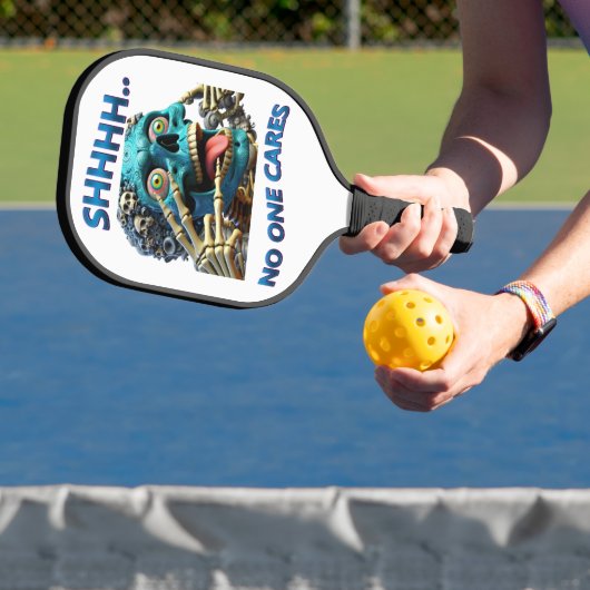 Stil skelet: Shhh, niemand geeft erom Pickleball Paddle (Insitu)