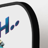 Stil skelet: Shhh, niemand geeft erom Pickleball Paddle (Links Detail)