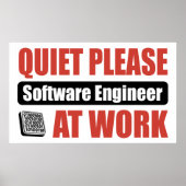 Stil, software engineer op het werk poster (Voorkant)