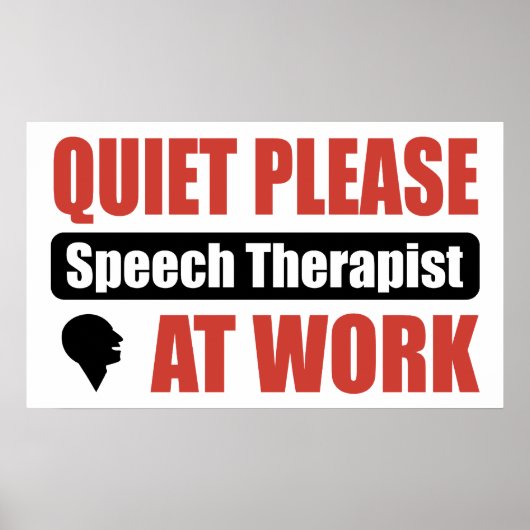 Stil Spraaktherapie op het werk Poster (Voorkant)