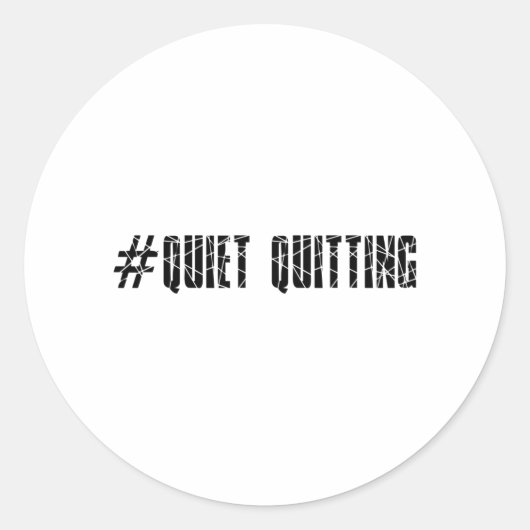 Stil stoppen ronde sticker (Voorkant)