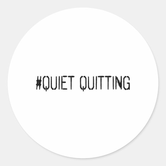 Stil stoppen ronde sticker (Voorkant)