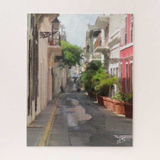Stil straat van San Juan Puerto Rico Legpuzzel (Verticaal)