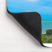 Stil strand met kokosnootboom muismat (Hoek)