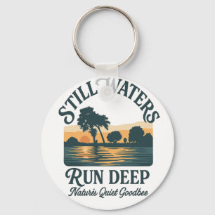 Stil Water Heeft Diepe Gronden – Natuur Landschap Sleutelhanger