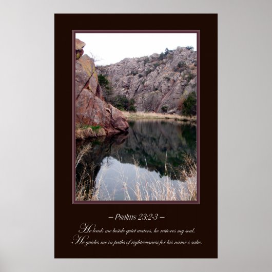 Stil water poster (Voorkant)