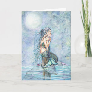 Stil Water Zeemeermin Baby Shower Bedankkaartjes Bedankkaart