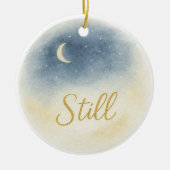 “Stil” waterverf kerstornament Keramisch Ornament (Voorkant)