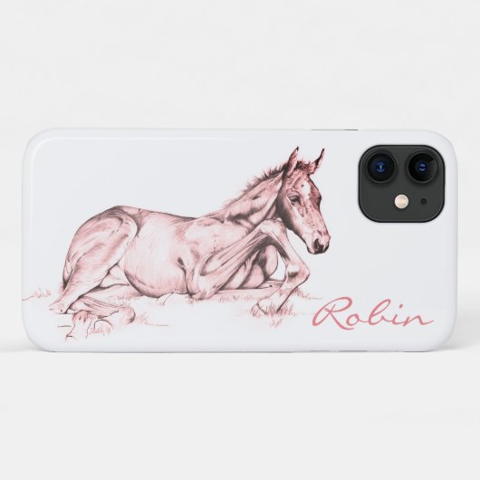 Stil (zalm) Case-Mate iPhone case (Achterkant (horizontaal))