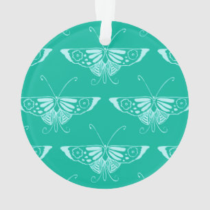 Stileer Deco butterfly - turquoise en aqua Ornament