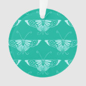 Stileer Deco butterfly - turquoise en aqua Ornament (voorkant)