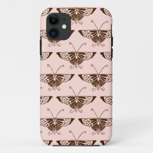 Stileer Deco-vlinder - chocolade en perziken iPhone 11 Hoesje