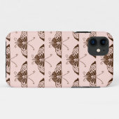 Stileer Deco-vlinder - chocolade en perziken Case-Mate iPhone Case (Achterkant (horizontaal))