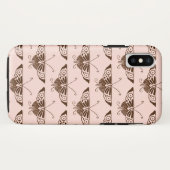 Stileer Deco-vlinder - chocolade en perziken Case-Mate iPhone Case (Achterkant (horizontaal))