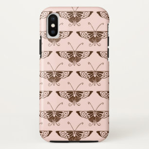 Stileer Deco-vlinder - chocolade en perziken Case-Mate iPhone Case