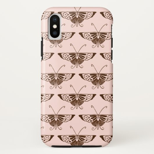 Stileer Deco-vlinder - chocolade en perziken Case-Mate iPhone Case (Achterkant)