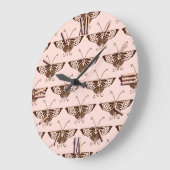 Stileer Deco-vlinder - chocolade en perziken Grote Klok (Hoek)