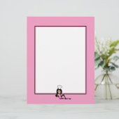 Stileerde Feminine Chef Letterhead (Staand voorkant)