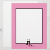 Stileerde Feminine Chef Letterhead (Voorkant / Achterkant)