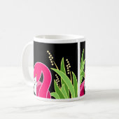 Stileerde roze flamingo Bird Koffiemok (Voorkant links)
