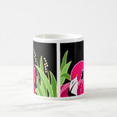 Stileerde roze flamingo Bird Koffiemok (Center)