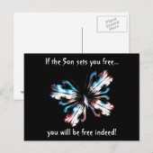 Stileerde vlinder 2 briefkaart (Voorkant / Achterkant)