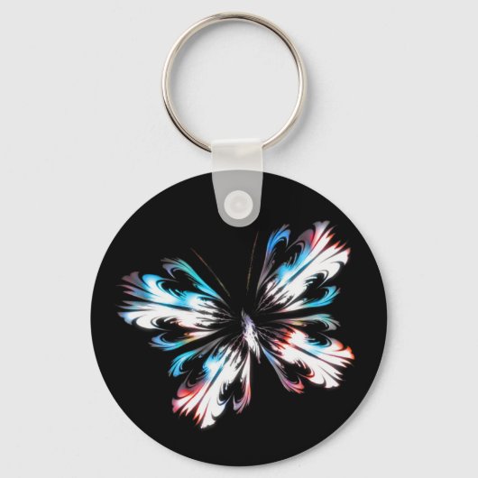 Stileerde vlinder 2 sleutelhanger (Voorkant)