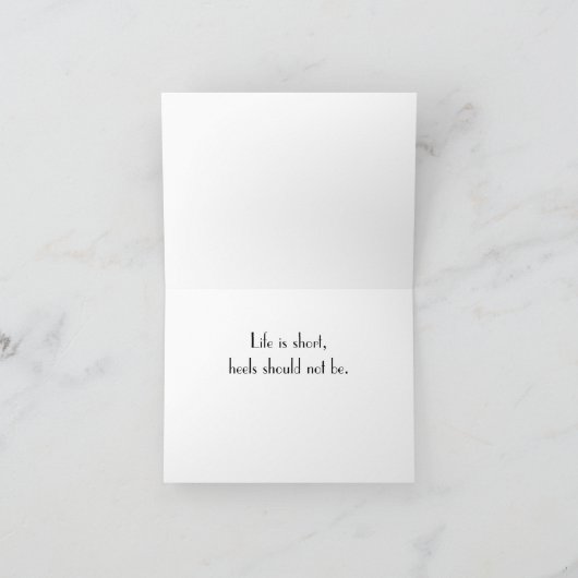 "Stiletto Attitude"-notiecards Kaart (Binnen)