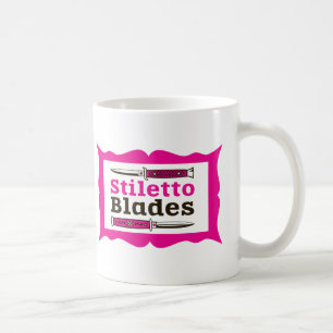 Stiletto-bladen in lijst koffiemok