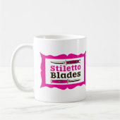 Stiletto-blades in lijst koffiemok (Links)
