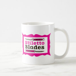 Stiletto-blades in lijst koffiemok