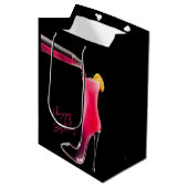 Stiletto en cocktails medium cadeauzakje (Voorkant Gekanteld)