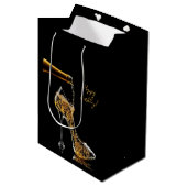 Stiletto en Mousserende Wijn Gift Bag Medium Cadeauzakje (Voorkant Gekanteld)