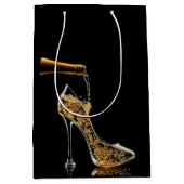 Stiletto en mousserende wijn medium cadeauzakje (Voorkant)