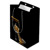 Stiletto en mousserende wijn medium cadeauzakje (Achterkant Gekanteld)