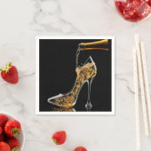 Stiletto en mousserende wijn servet (Insitu)