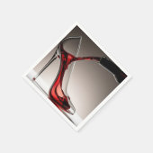 Stiletto en wijn servet (Hoek)