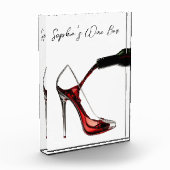 Stiletto en wijn-wijnbar fotoblokken (Links)