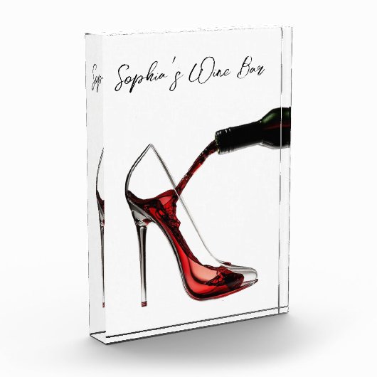 Stiletto en wijn-wijnbar fotoblokken (Links)