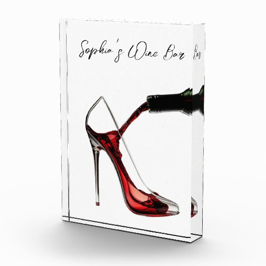 Stiletto en wijn-wijnbar fotoblokken (Rechts)