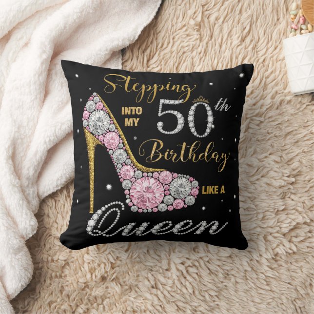 Stiletto Hakken Mij 50e Verjaardag Kussen (Deken)